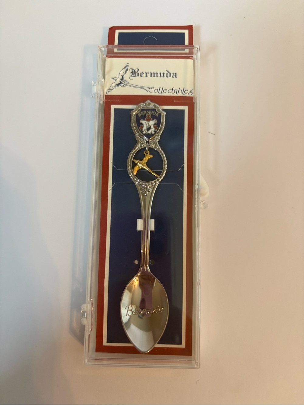 Bermuda Collectables Decorative Souvenir Spoon - Silver & Gold Accents